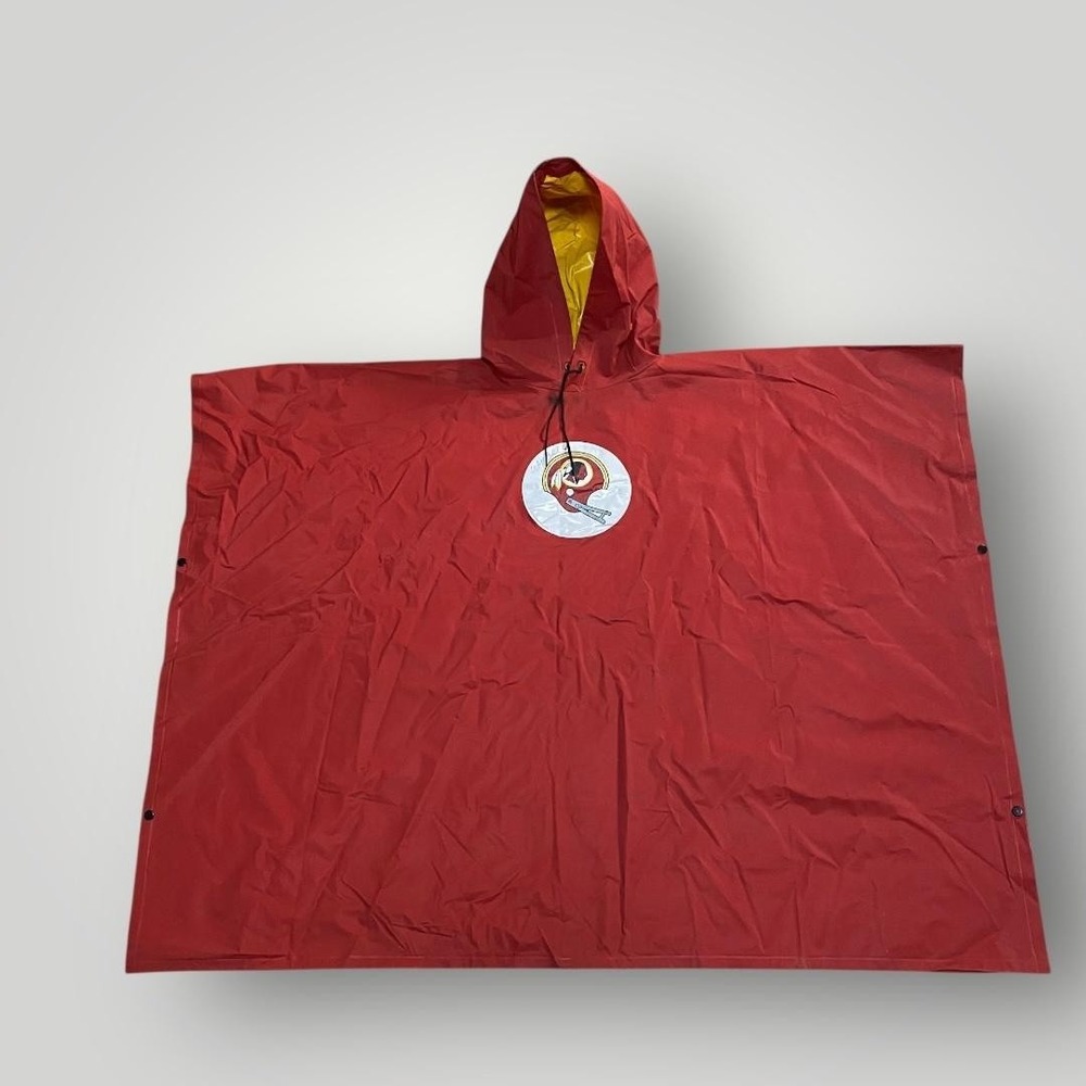 Vintage Washington Redskins HTTR Rain Poncho‎ Mens Small NFL Football 90s